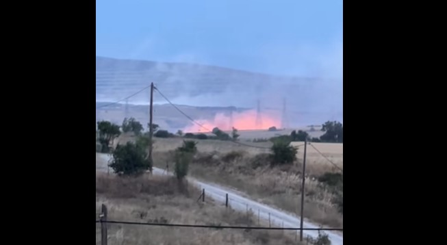 Θεσσαλονίκη: Φωτιά σε περιοχή του δήμου Ωραιοκάστρου (VIDEO)