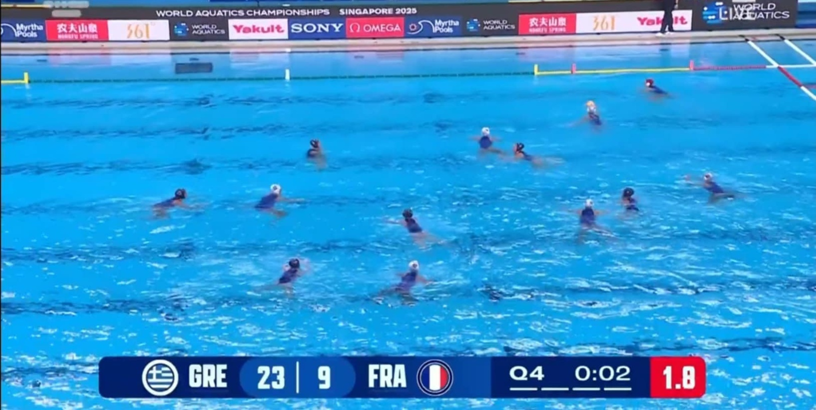 Σαρωτική η Εθνική Πόλο Γυναικών: Στους «8» του Παγκοσμίου με το 23-9 έναντι της Γαλλίας