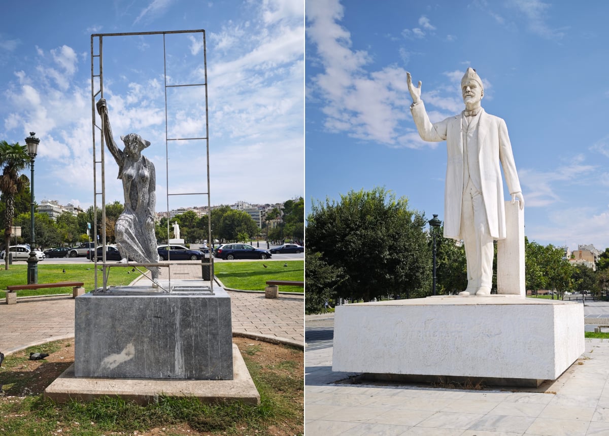 Τουρίστας στην πόλη: Από το άγαλμα του Βενιζέλου στο άγαλμα «Γυναίκα στο Λεωφορείο» (ΦΩΤΟ)