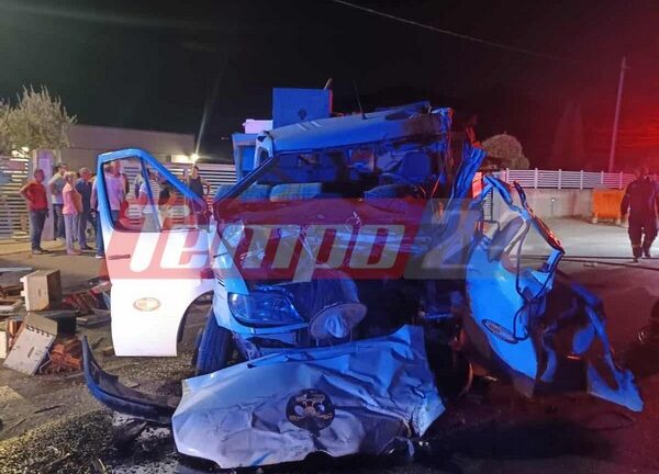 Νεκρός 60χρονος μετά από σύγκρουση νταλίκας με φορτηγάκι (ΦΩΤΟ)