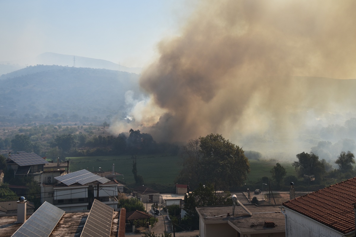 Φωτιά στην Πρέβεζα: Δύο τα πύρινα μέτωπα  (VIDEO)