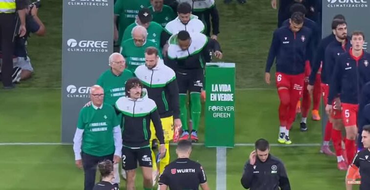 La Liga: Η ξεχωριστή κίνηση της Ρεάλ Μπέτις στο ματς με την Οσασούνα (VIDEO)