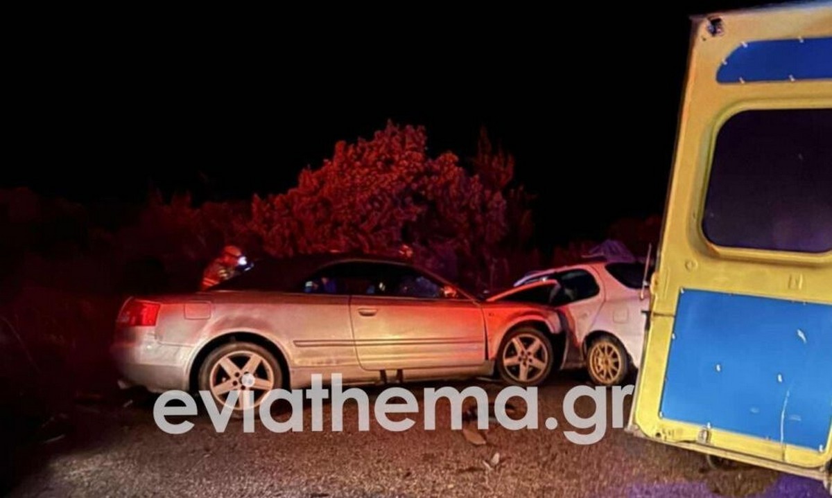Εύβοια: Τροχαίο δυστύχημα με έναν νεκρό και τέσσερις τραυματίες (VIDEO)