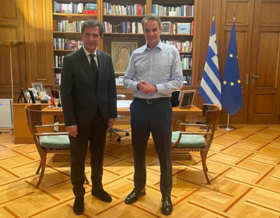 Συνάντηση Μητσοτάκη-Γκιουλέκα στο Μέγαρο Μαξίμου