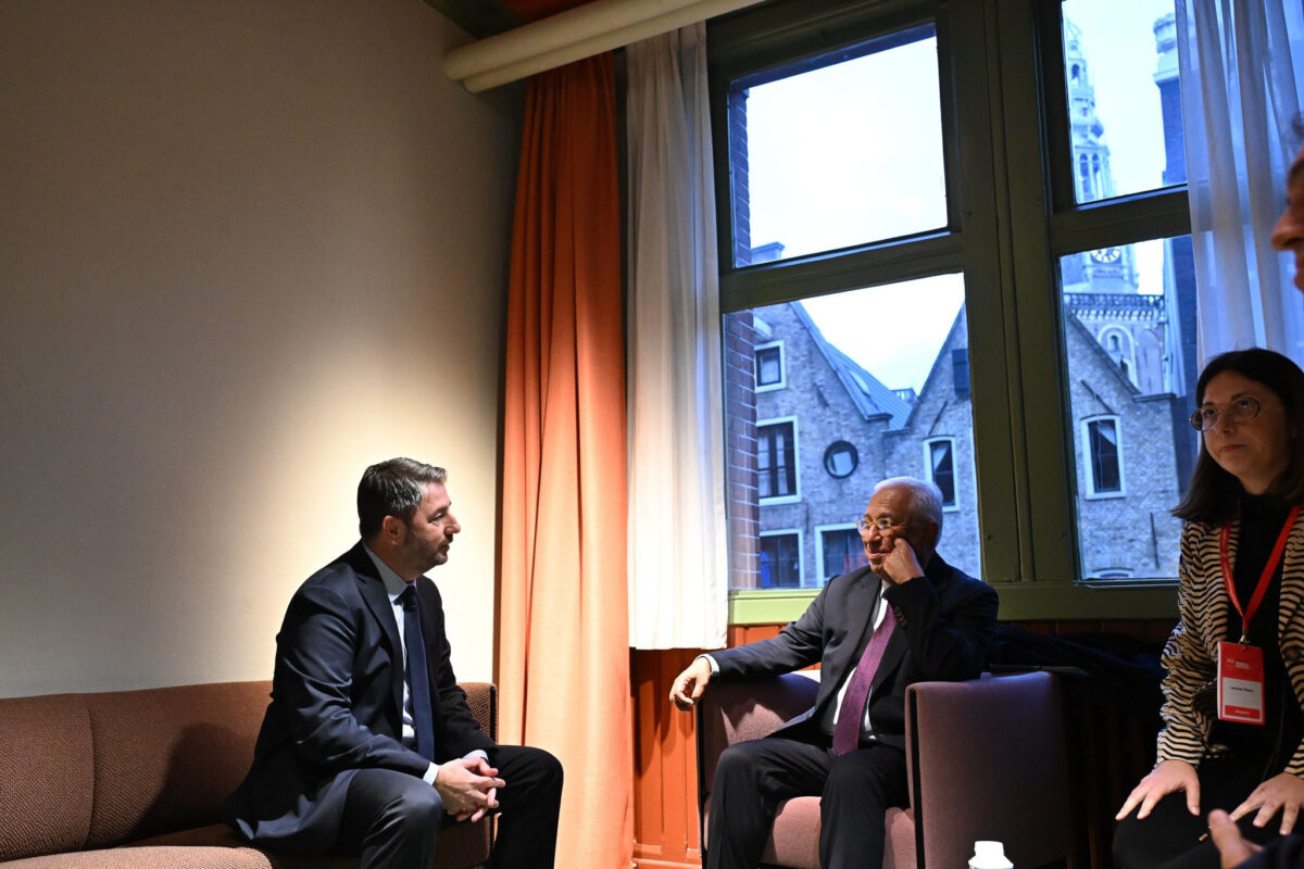 Συνάντηση  Ανδρουλάκη με τον Πρόεδρο του Ευρωπαϊκού Συμβουλίου, Αντόνιο Κόστα