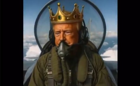 Ο… βασιλιάς Τραμπ ξαναχτυπά με AI βίντεο: Βομβαρδίζει με περιττώματα τους διαδηλωτές του «No Kings» (VIDEO)