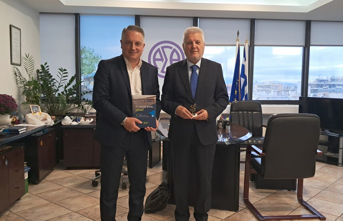 Συνάντηση του Προέδρου του ΕΕΘ Κ. Μερελή με τον Πρόεδρο και Διευθύνοντα Σύμβουλο του ΟΑΣΘ Κ. Ταγγίρη