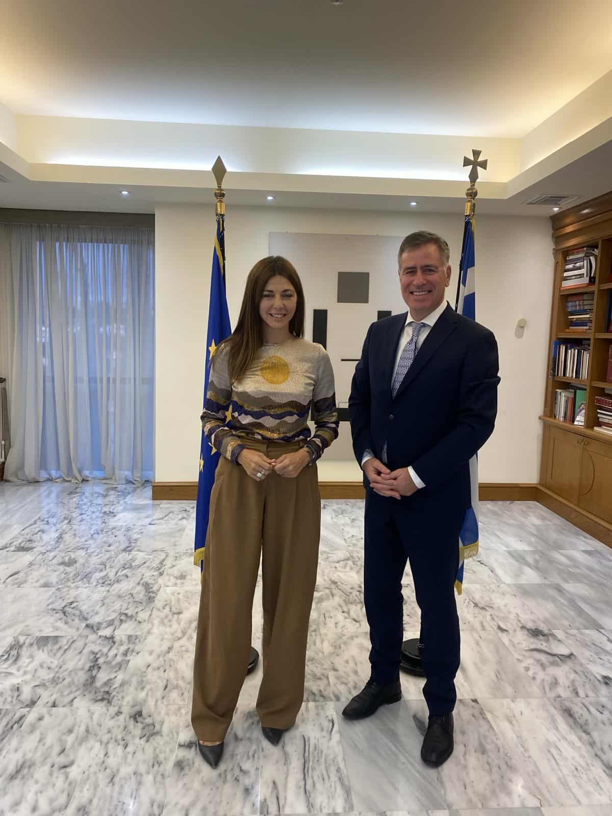 Συνάντηση του Πρύτανη του Διεθνούς Πανεπιστημίου της Ελλάδος με την Υπουργό Παιδείας, Θρησκευμάτων και Αθλητισμού