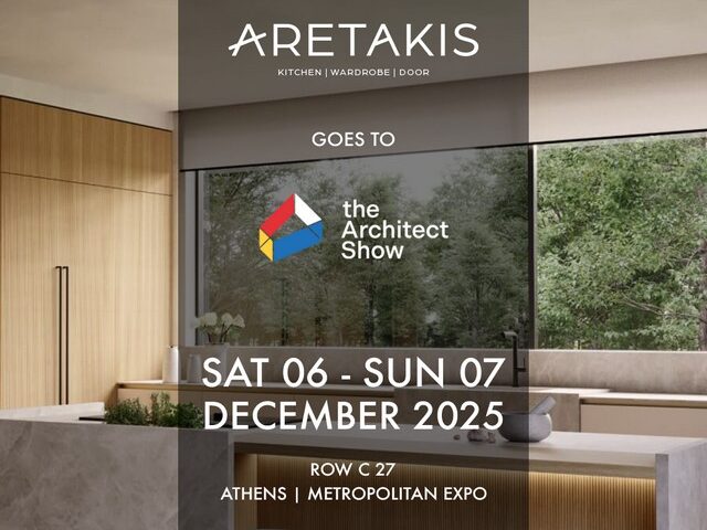 Η ARETAKIS στις 6-7/12 στο ARCHITECT SHOW στο Metropolitan Expo Athens