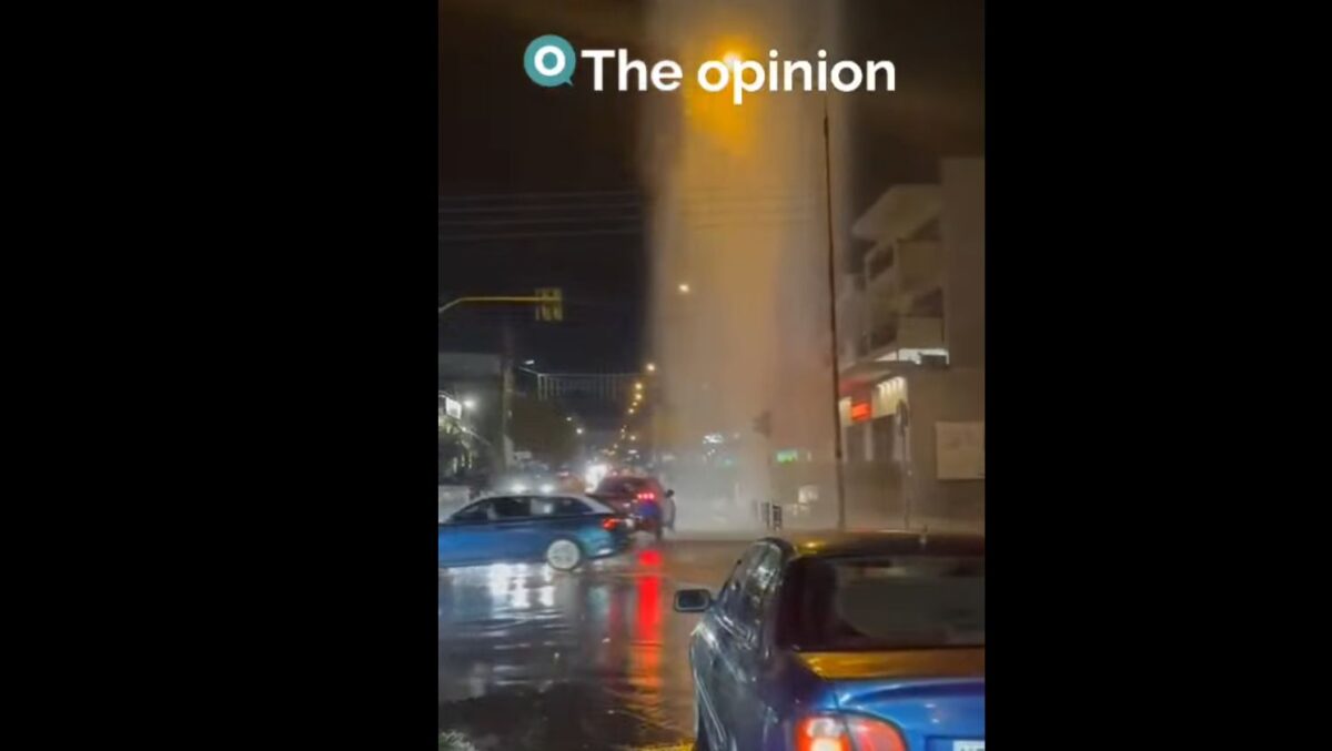 Εύοσμος: Πίδακας νερού από σπασμένο κρουνό – Στο σημείο η ΕΥΑΘ (video)