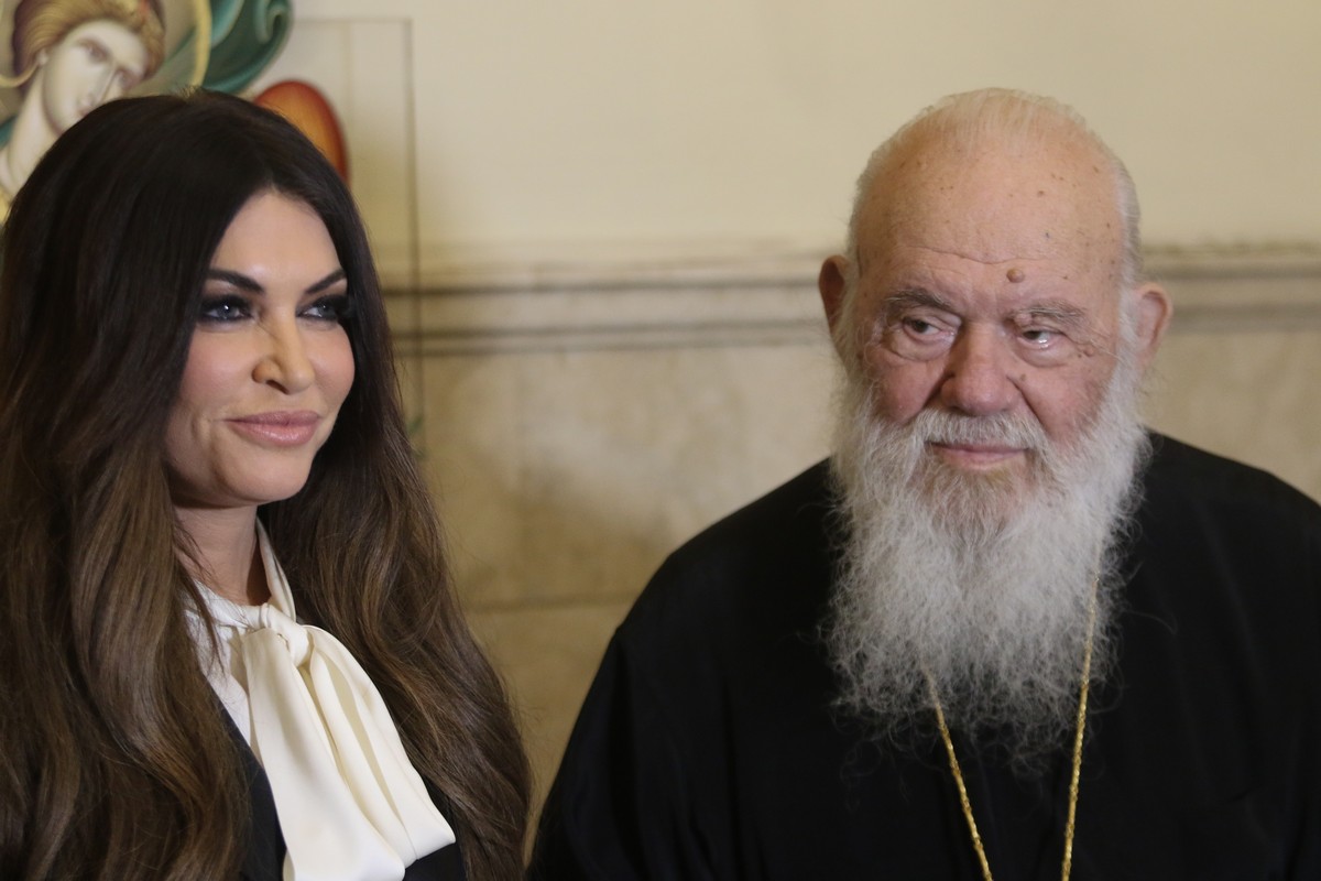 Η Κίμπερλι Γκίλφοϊλ επισκέφτηκε τον Αρχιεπίσκοπο Ιερώνυμο (ΦΩΤΟ)