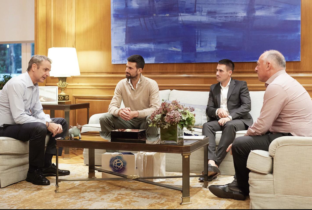 Μητσοτάκης – Τζόκοβιτς: Συναντήθηκαν για την προώθηση του ελληνικού τένις