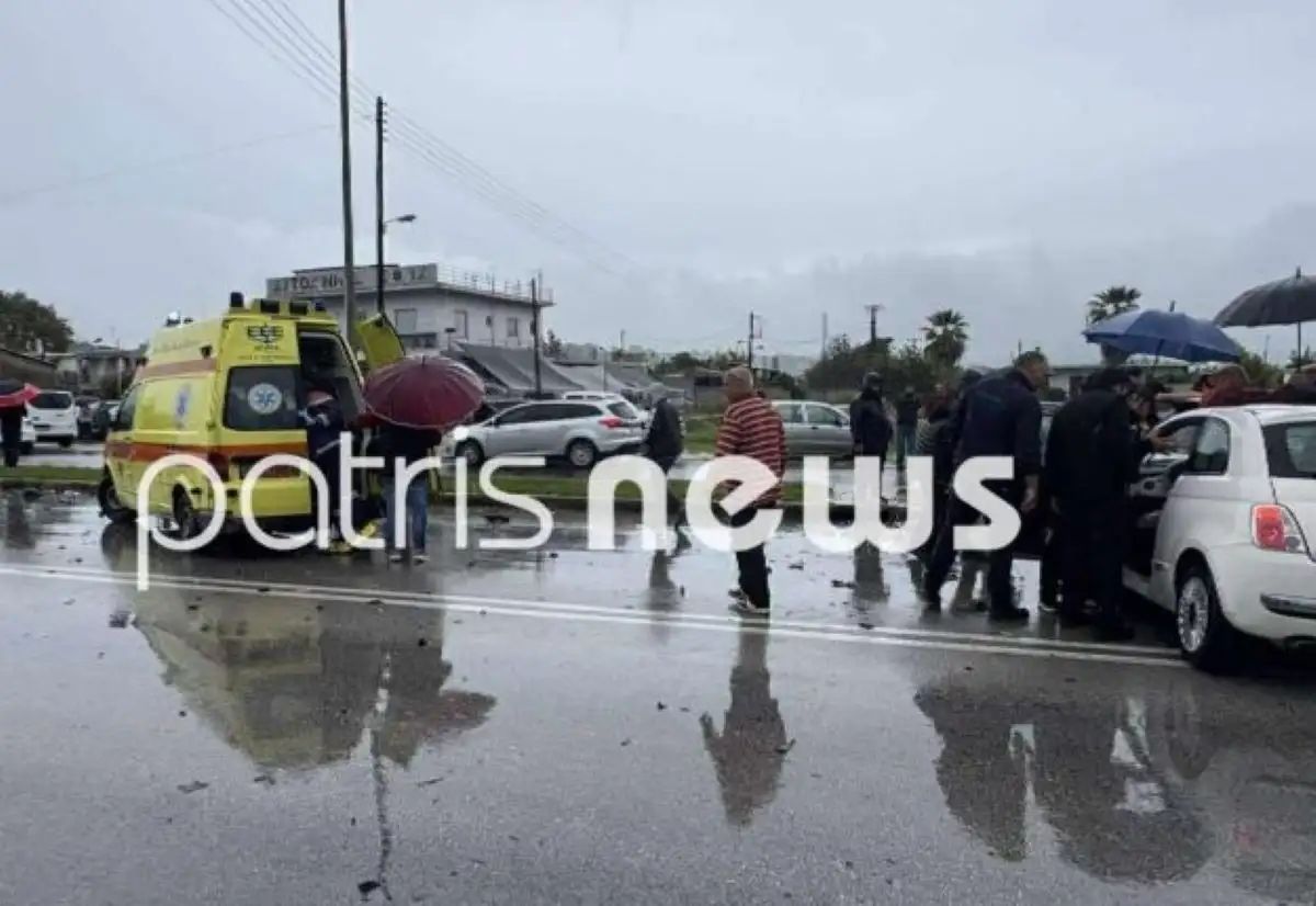 Σοβαρό τροχαίο στον Πύργο – Επτά τραυματίες, ανάμεσά τους ένα παιδί κι ένα βρέφος