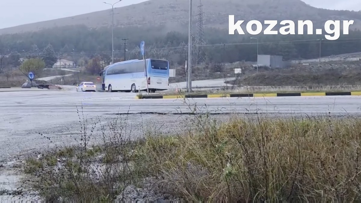 Πτολεμαΐδα: Εκτροπή λεωφορείου με δεκάδες εργαζόμενους της ΔΕΗ – Νεκρός ο οδηγός(VIDEO)