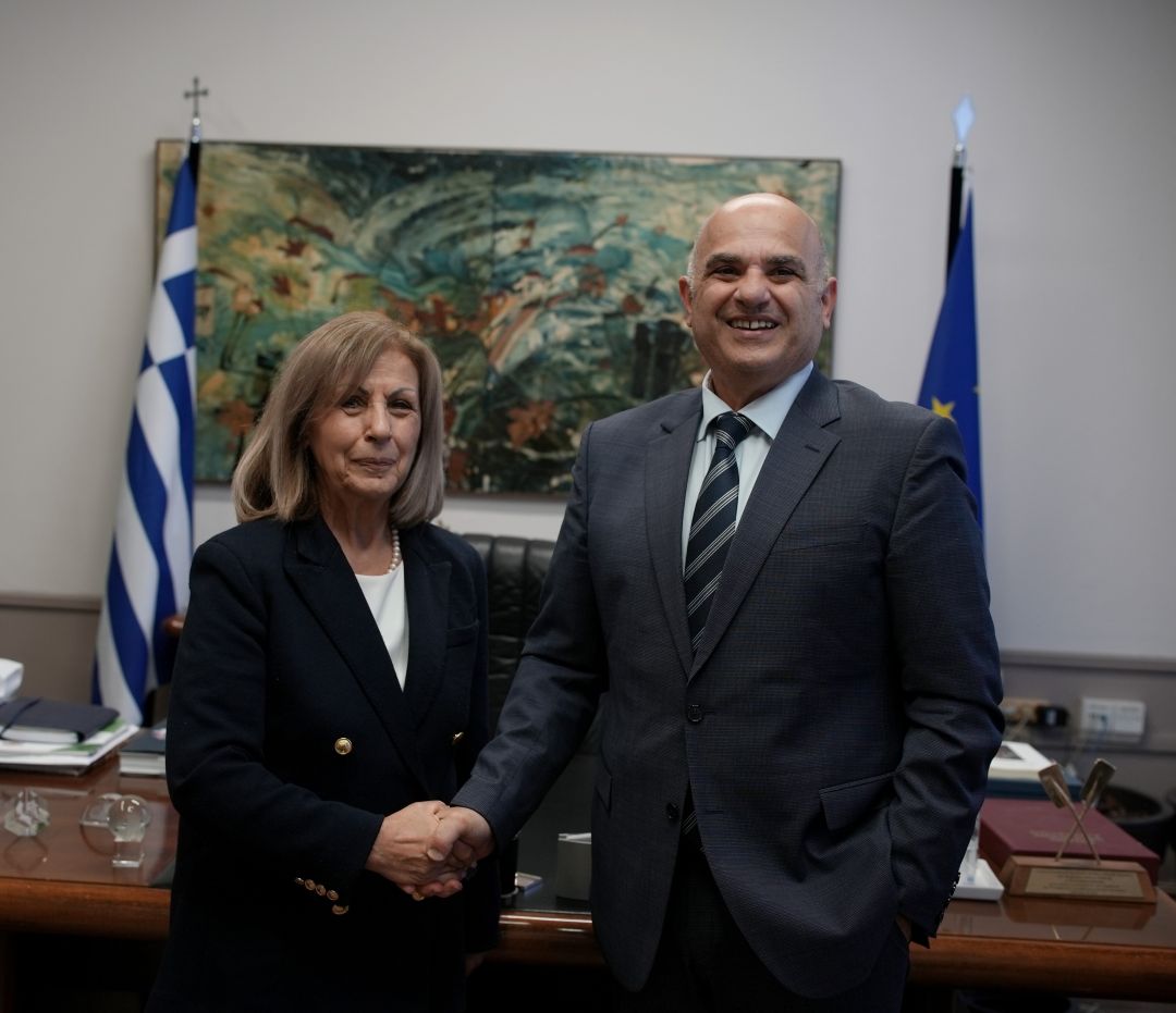 Συνάντηση της Περιφερειάρχη Κεντρικής Μακεδονίας με τον νέο πρόεδρο της ΔΕΘ Α.Ε.