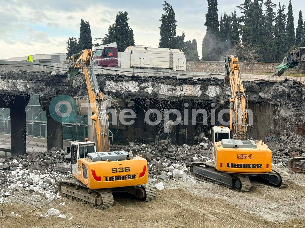 FlyOver: Προχωρά η κατεδάφιση της γέφυρας Πανοράματος – Ανοίγει νωρίτερα ο Περιφερειακός – Εντυπωσιακές εικόνες και Video