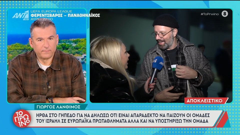 Γιώργος Λάνθιμος: «Απαράδεκτο να συμμετέχουν ομάδες του Ισραήλ σε ευρωπαϊκά πρωταθλήματα» (VIDEO)
