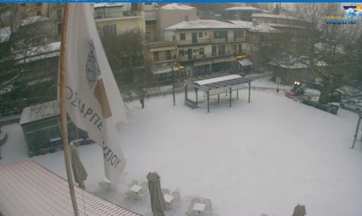 Οι  περιοχές  που ντύθηκαν στα «λευκά» (ΦΩΤΟ-VIDEO)