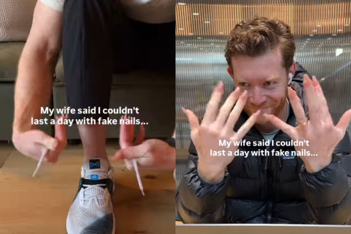 Όταν ένας μπαμπάς δοκιμάζει ψεύτικα νύχια – Το challenge που τον έκανε να… μετανιώσει γρήγορα (VIDEO)
