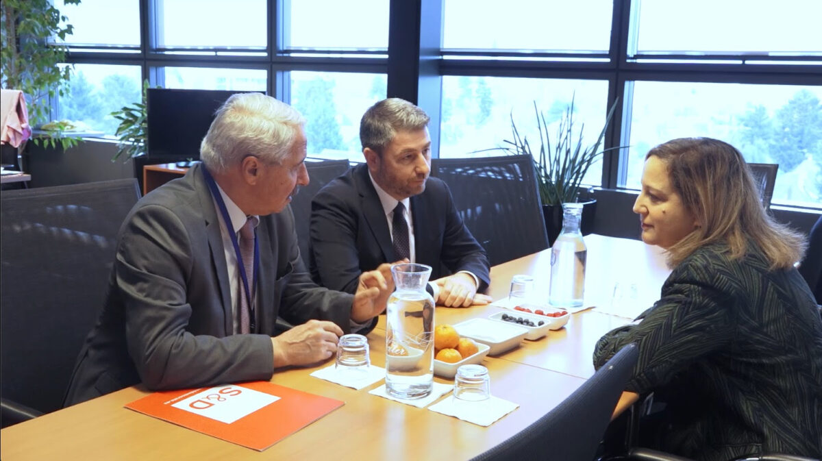 Συνάντηση Ανδρουλάκη-Πέρεθ: Αγωνιζόμαστε για σεβασμό στα ανθρώπινα δικαιώματα και το κράτος δικαίου σε κάθε ευρωπαϊκή χώρα