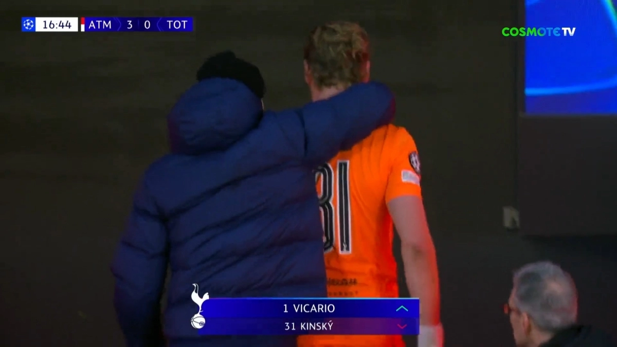 Champions League: Έγραψε ιστορία η Τότεναμ με την αλλαγή τερματοφύλακα πριν το 20ο λεπτό