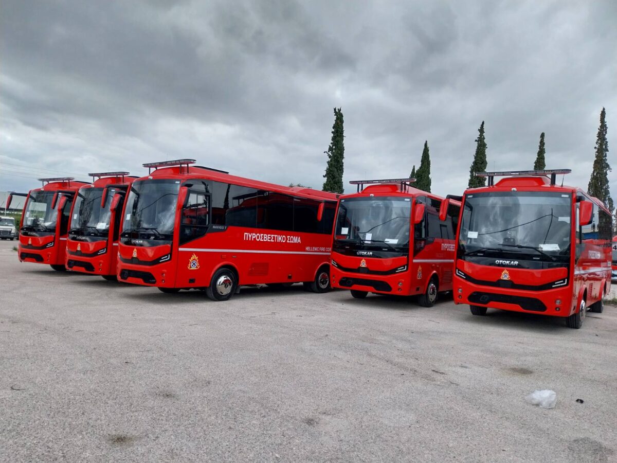 Δεκαπέντε σύγχρονα λεωφορεία Otokar Navigo στο Πυροσβεστικό Σώμα από τον όμιλο Σφακιανάκη