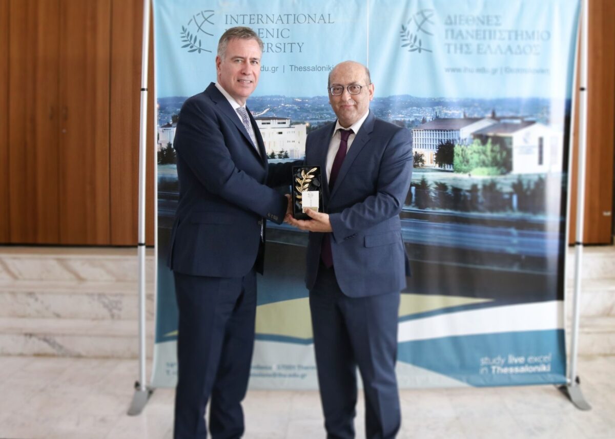 Συνάντηση του Πρύτανη του ΔΙ.ΠΑ.Ε. με τον Πρέσβη της Αρμενίας