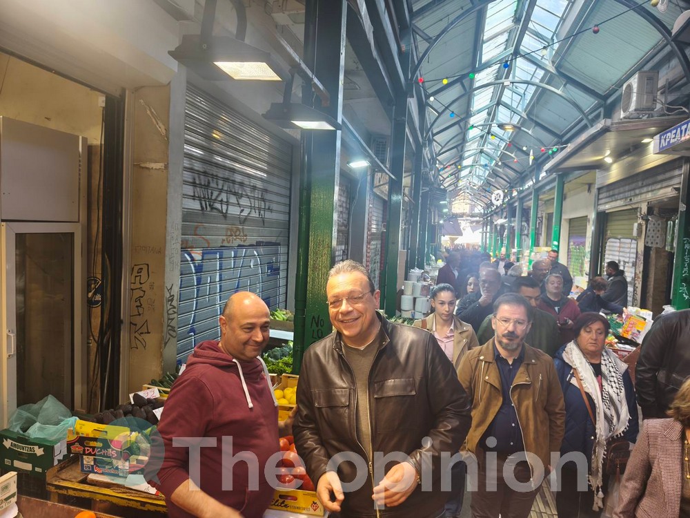 Θεσσαλονίκη: Περιοδεία Φάμελλου στo Καπάνι – Δριμεία επίθεση στην κυβέρνηση με φόντο τον ΟΠΕΚΕΠΕ