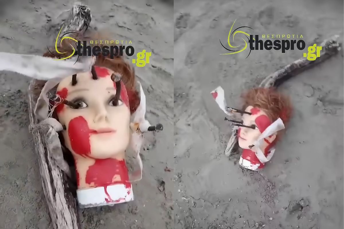 Ηγουμενίτσα: Κούκλα με καρφιά στα μάτια βρέθηκε σε παραλία (VIDEO)