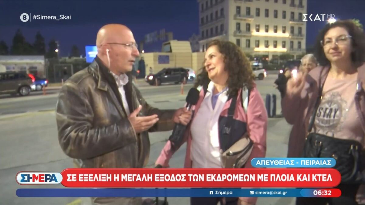 Αντί να στείλει χαιρετίσματα στην εκπομπή που μιλούσε, έστειλε στους «απέναντι» (VIDEO)