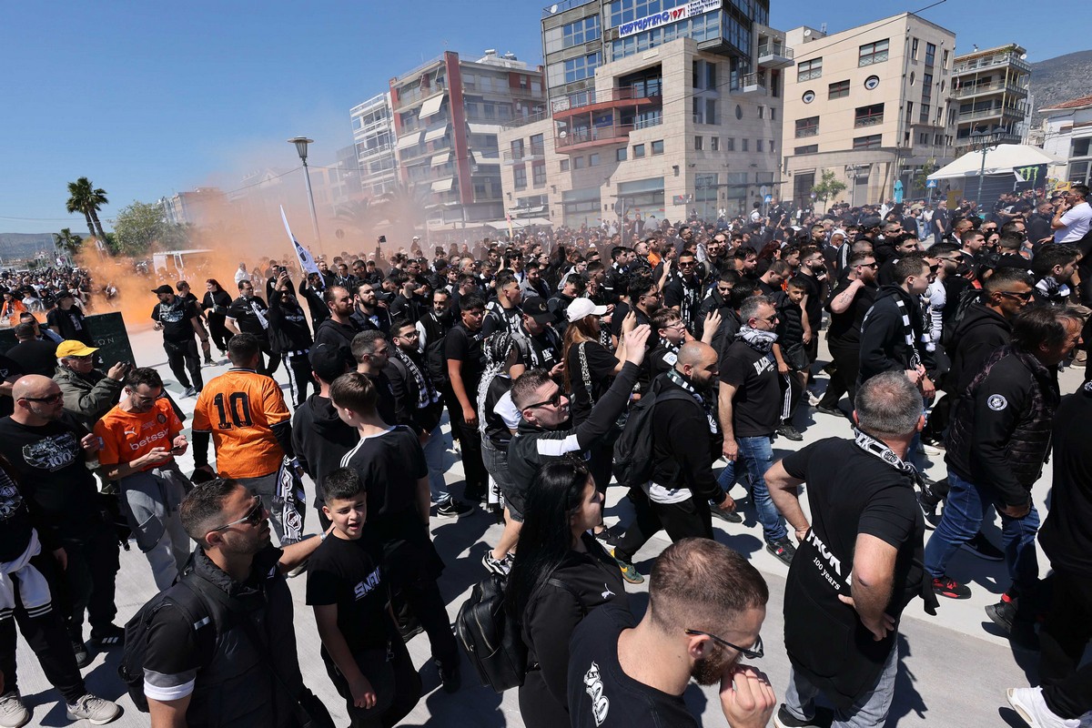 «Πλημμύρισε» η παραλία του Βόλου με φίλους του ΠΑΟΚ (ΦΩΤΟ-VIDEO)