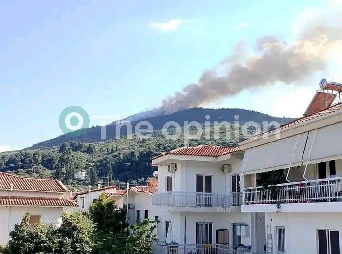 Μεγάλη πυρκαγιά στην Αχαΐα – Ήχησε το 112 – Επίγειες και εναέριες δυνάμεις (ΦΩΤΟ)