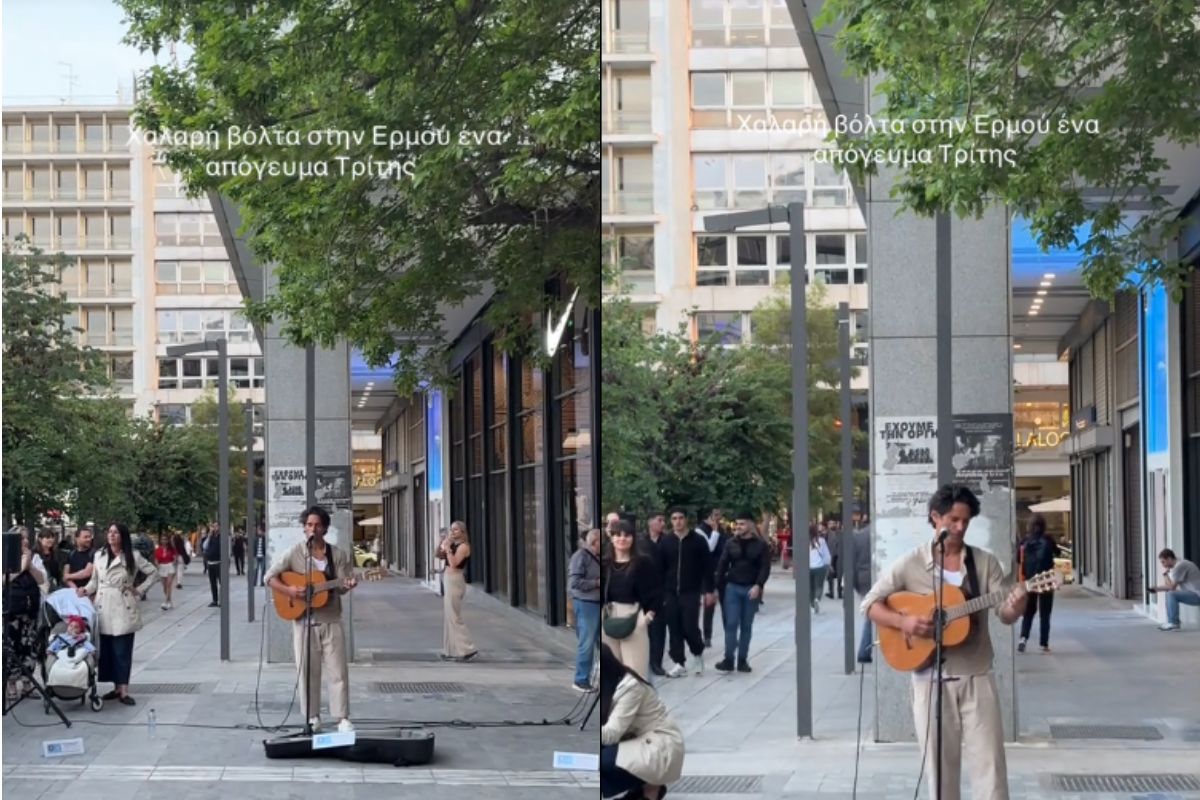 Ο Πάνος Βλάχος έγινε μουσικός του δρόμου (VIDEO)