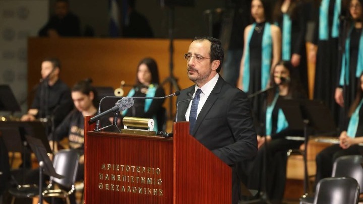 Ν. Χριστοδουλίδης: Έγινε επίτιμος δημότης Θεσσαλονίκης – «Η απελευθέρωση της Κύπρου είναι η ύψιστή μας προτεραιότητα»