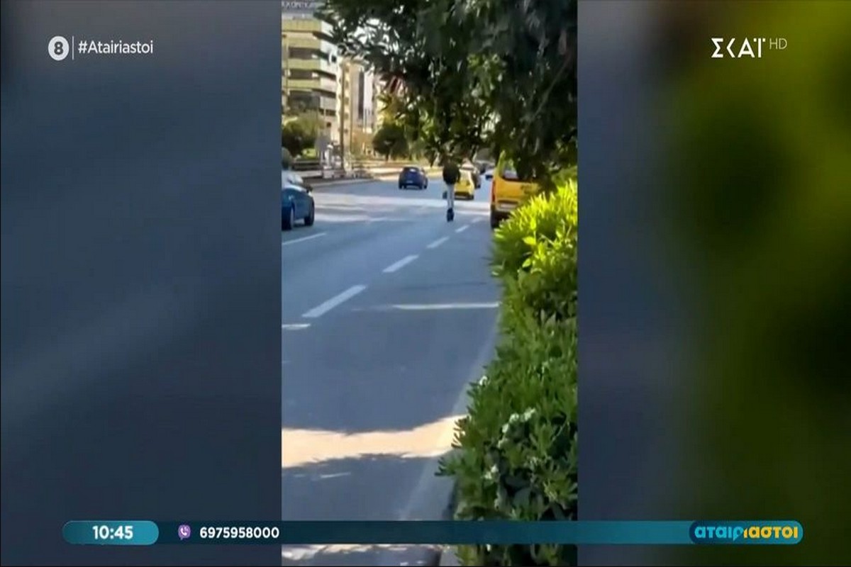 Συνελήφθη 23χρονος που έτρεχε στη Συγγρού με «πειραγμένο» πατίνι (VIDEO)