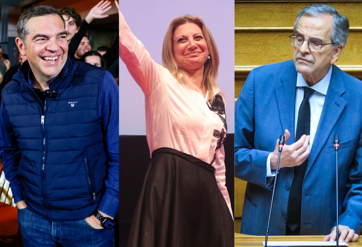 Αλέξης Τσίπρας, Μαρία Καρυστιανού, Αντώνης Σαμαράς