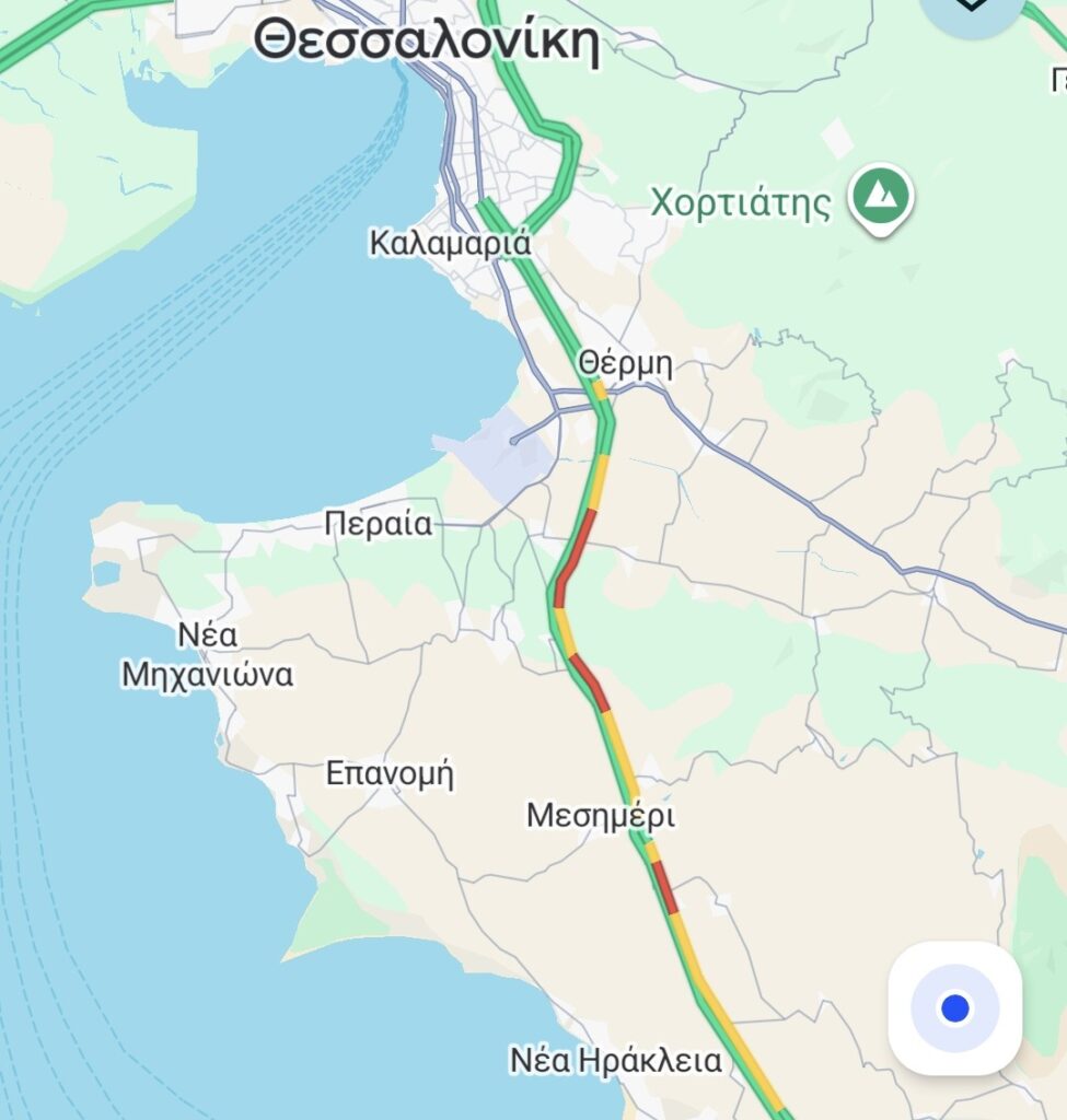 Με χαμηλές ταχύτητες η επιστροφή των εκδρομέων από Χαλκιδική