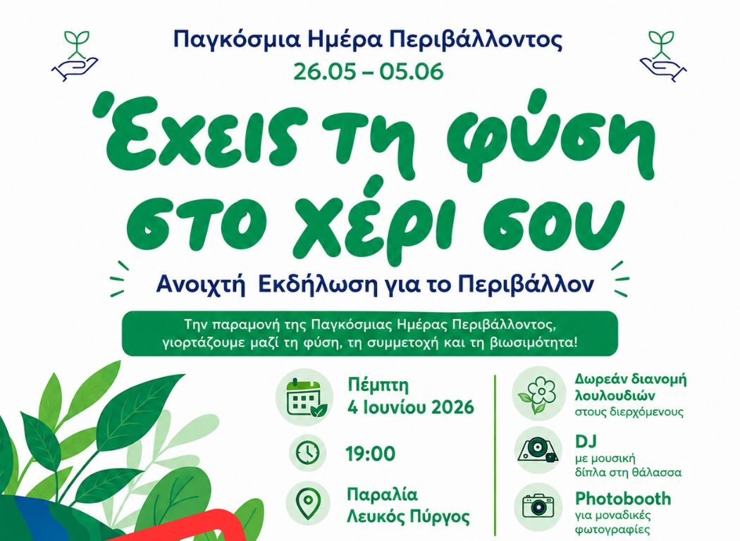 Οι δράσεις της Χ.Α.Ν.Θ. για την Παγκόσμια Ημέρα Περιβάλλοντος