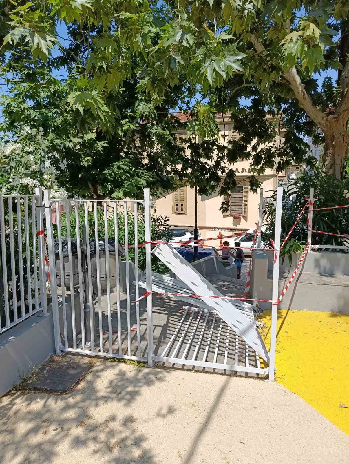 Για τέταρτη φορά βανδάλισαν παιδική χαρά στη Θεσσαλονίκη (ΦΩΤΟ)