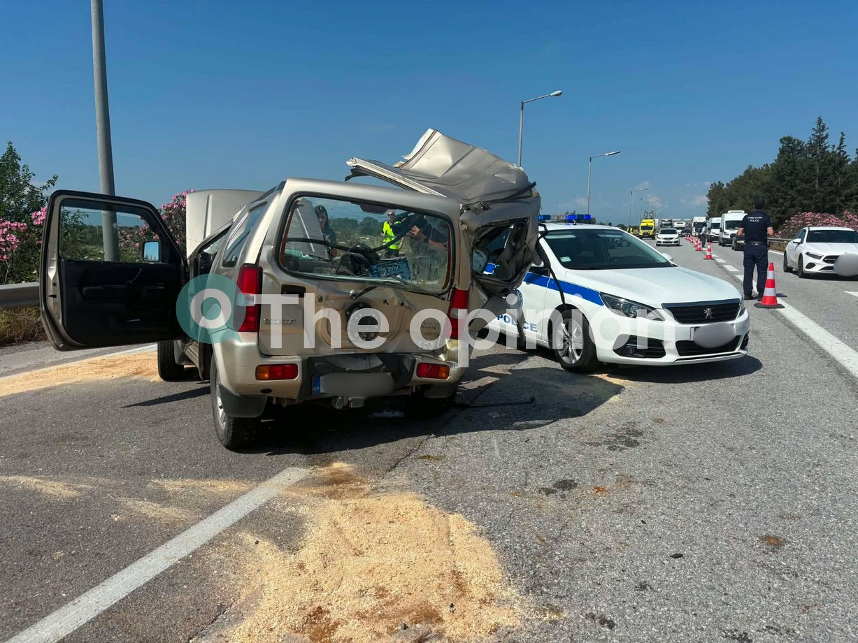 Νεκρή η γυναίκα μετά το τροχαίο με νταλίκα στην ΠΑΘΕ (ΦΩΤΟ-VIDEO)
