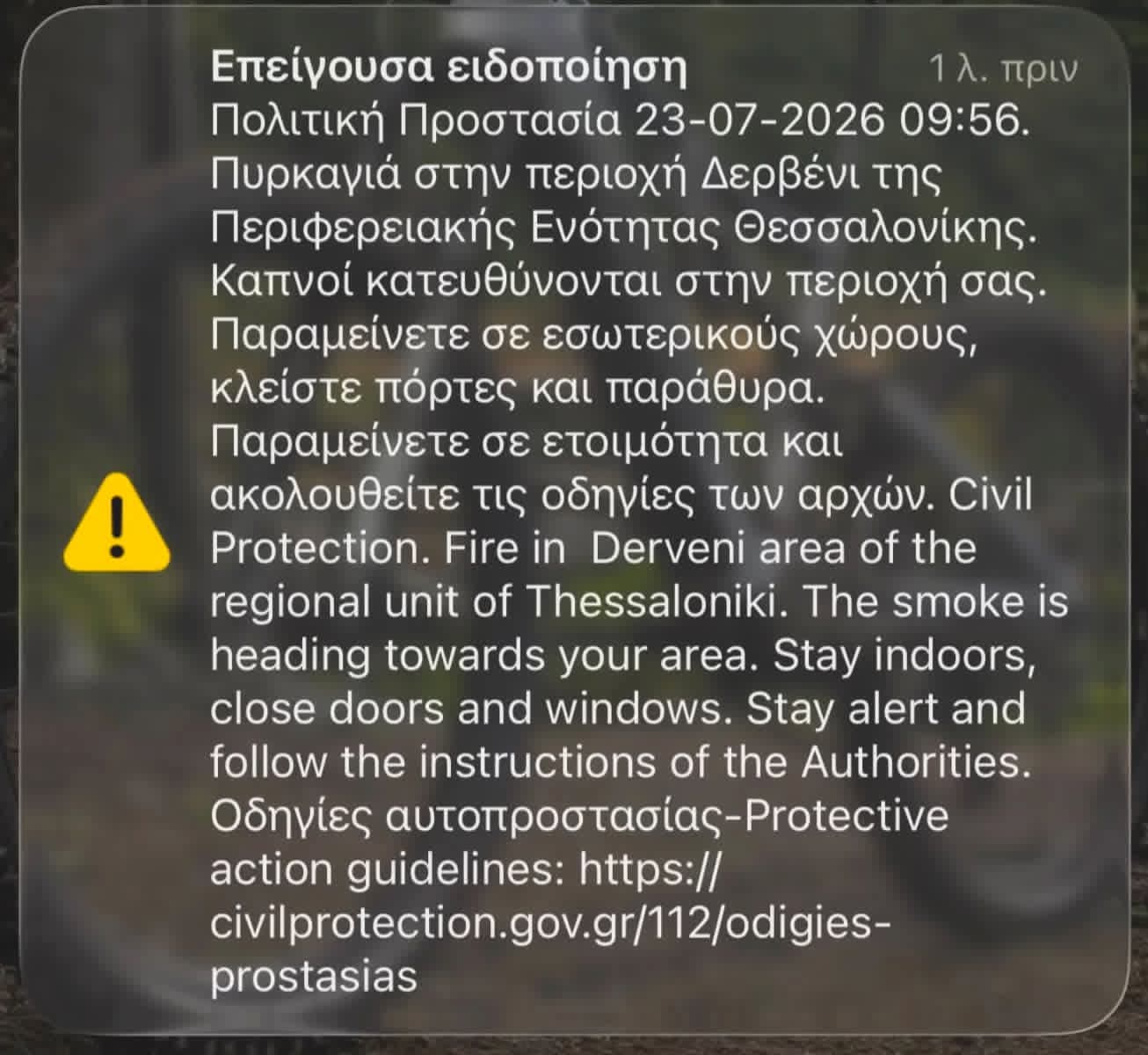Θεσσαλονίκη: Συναγερμός για μεγάλη φωτιά στο Δερβένι – Ήχησε το 112, μάχη με τις φλόγες στο Περιβαλλοντικό Πάρκο (ΦΩΤΟ-VIDEO)