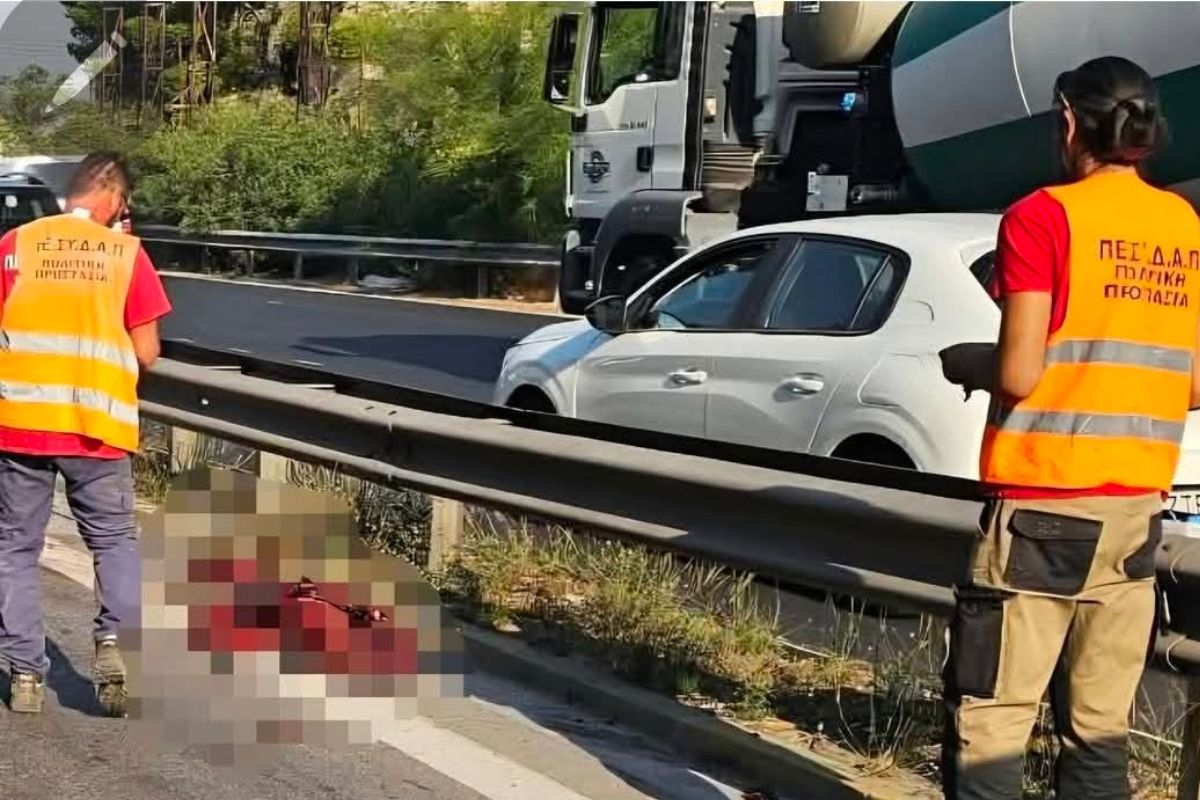 Αγριογούρουνο προκάλεσε το πρώτο τροχαίο στην Εθνική Οδό Αθηνών – Κορίνθου (ΦΩΤΟ)