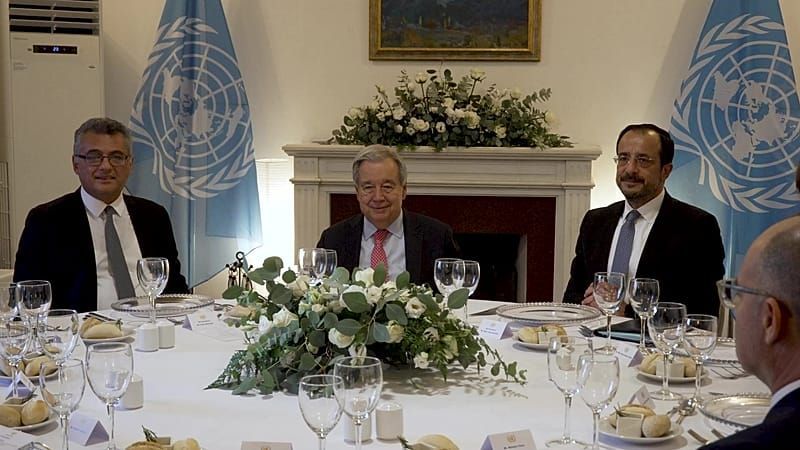 Κύπρος: Ξεκίνησε η τριμερής Γκουτέρες με Χριστοδουλίδη και Ερχιουρμαν