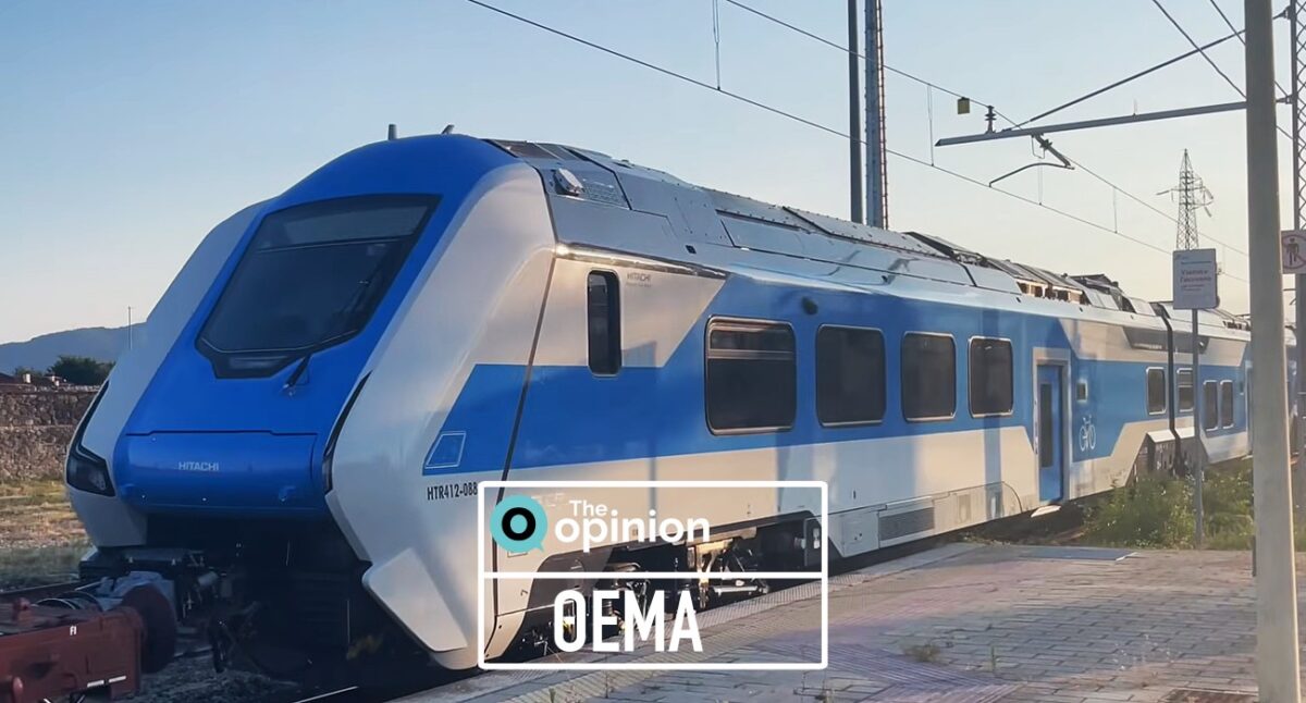 Ένα από τα νέα τρένα HTR 412, καθ' οδόν για Θεσσαλονίκη από την Ιταλία