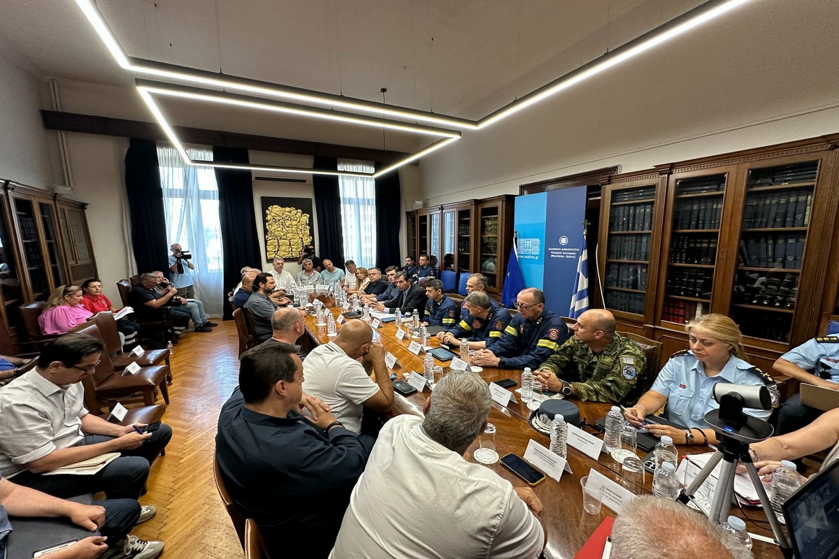 Σύσκεψη στο ΥΜΑΘ για την υλοποίηση της πολιτικής προστασίας