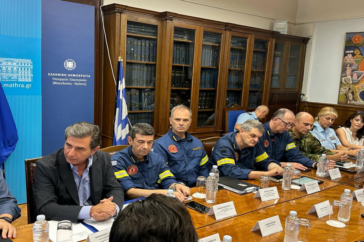 Σύσκεψη στο ΥΜΑΘ για την υλοποίηση της πολιτικής προστασίας