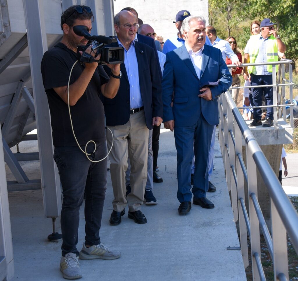 Θεσσαλονίκη: Εγκαινιάστηκε ο βιολογικός σταθμός Σταυρού-Βρασνών από τον Κωστή Χατζηδάκη (ΦΩΤΟ)