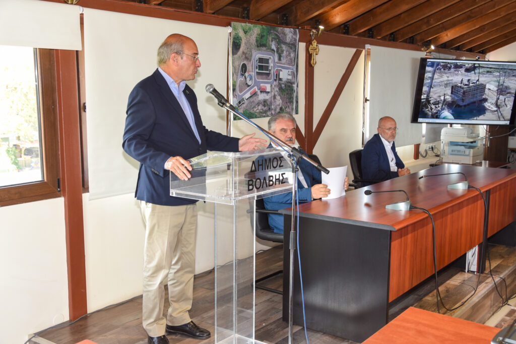 Θεσσαλονίκη: Εγκαινιάστηκε ο βιολογικός σταθμός Σταυρού-Βρασνών από τον Κωστή Χατζηδάκη (ΦΩΤΟ)