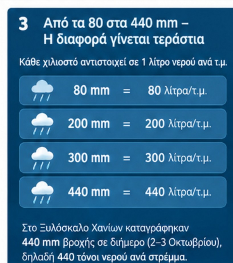 Τι σημαίνουν τα «80 χιλιοστά βροχής» και γιατί μπορεί να είναι επικίνδυνα