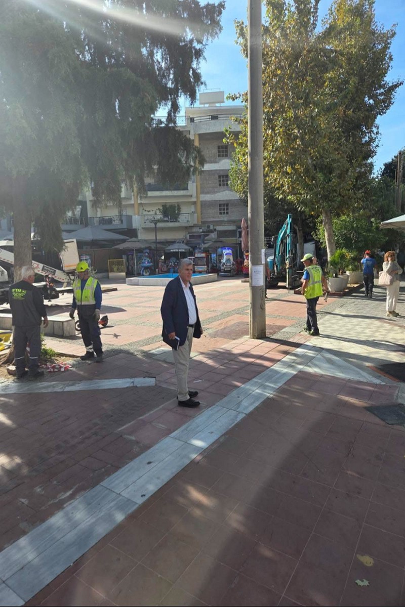 Υπογειοποίηση καλωδίων στην κεντρική πλατεία Ευόσμου